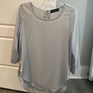 Anna Grace hi-lo dress shirt